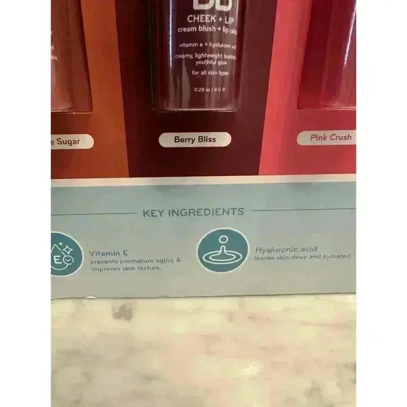 PURLISSE Blush Balm BB Cheek + LIP DUO Cream Blush + LIP Color NIP - Set of 3 - Picture 2 of 6